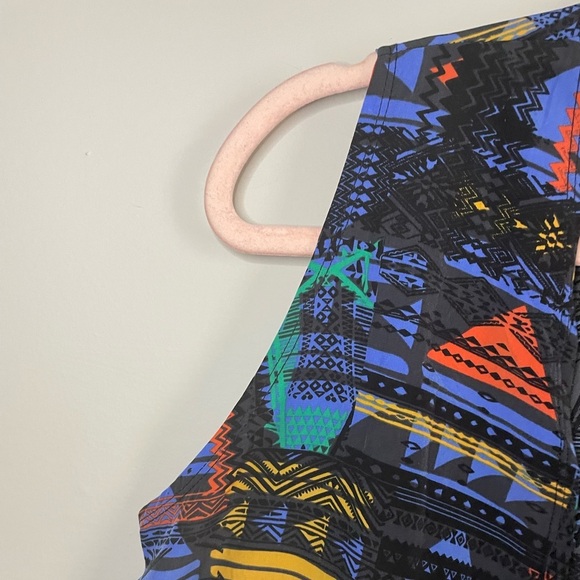 Lularoe Bright Geometric Joy Longline Vest - Picture 2 of 8